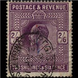 1911 RARE GB 2.5s Red Purple Used Stamp (STM-1564)