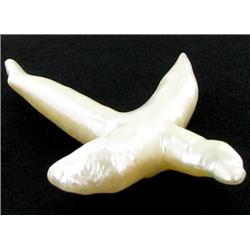 White Saltwater Pearl Cultured Cross Pendant (JEW-2574)