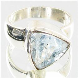 34.48ctw Aquamarine Sterling Ring (JEW-2811)