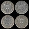 Image 1 : 1969D/G/F/J Germany 1 Mark Hi Grade Scarce 4 Pcs (COI-8175)