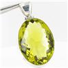 160twc Lemon Citrine Sterling Pendant (JEW-3357)