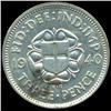 Image 2 : 1940 Britian 3p Silver AU+ ERROR (COI-8825)