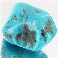 45.7ct Blue Mex. Turquoise Freeform Cabochon (GEM-33862)