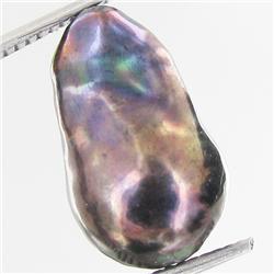 9.9ct Baroque Peacock Black South Sea Saltwater Pearl (GEM-33259)