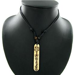 Tibet Handfcarved Bone Pendant Choker Necklace (ANT-1334)