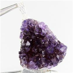 66.87ctw Uruguay Amethest & Silver Pendant (JEW-3029)