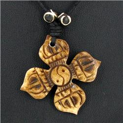 Tibet Bone Agate Bead Choker Necklace (JEW-3237)