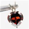 2.95twc Red Garnet Sterling Pendant (JEW-2672)