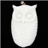 Image 1 : Handcarved Bone Owl Pendant 2.5" (JEW-2976)