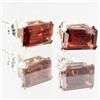 Image 2 : 3.63twc Red Garnet Sterling Earrings (JEW-2652)