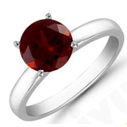 Garnet 5.75 ctw Solitaire Ring 14kt W/Y  Gold