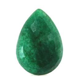Natural Pear Shape 84.21 ctw Emerald Beryl Gemstone 1 Pear Cut Opaque Green