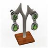 Image 1 : Tourmaline 3.60 ctw Diamond Dangling Earring 14k W/Y Gold