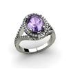 Image 1 : Tanzanite 4.08 ctw & Diamond Ring 18kt W/Y  Gold