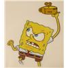 Image 2 : Original Animation Cel SpongeBob Throwing Clock Art
