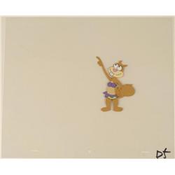 Spongebob Original Art Cel Way Up There Animation