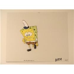 Original SpongeBob Thinking Hard Cel Art Animation