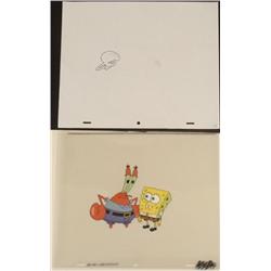 Cel Art Original Spongebob Drawing Production In Awe