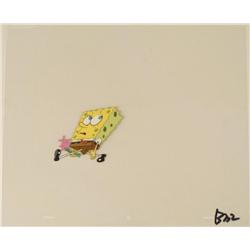 Art Cel My Cue to Exit Spongebob Original Production