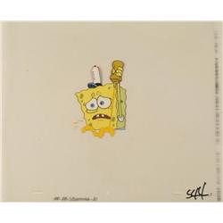 Animation What's Going On Original Cel Spongebob Art