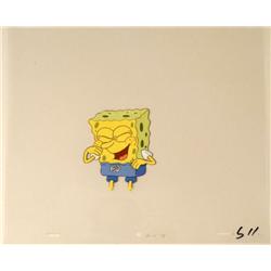 Sneezing SpongeBob Original Production Art Cel Swim