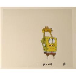 SpongeBob Breaking Clock Original Cel Art Production