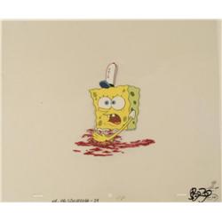 Production Original Cel Art A Bit Confused Spongebob