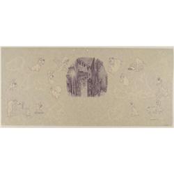 Disney Background Animation Art Lady and the Tramp