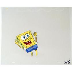 Original Animation Art All The Power SpongeBob Cel