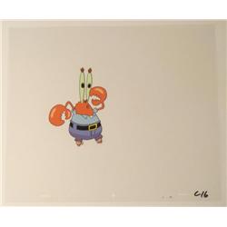 Original Animation Art Cel SpongeBob Krab Mysterious