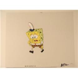 Production SpongeBob Blue Eyes Art Cel Original Hat
