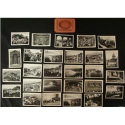 WWII ERA GROUP OF 20+ PHOTO CARDS FROM "TAORMINA" ITALY