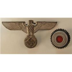 2 PC ORIGINAL WEHRMACHT/NAZI ARMY VISOR HAT