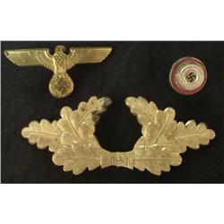 THREE PC. HIGH POLITICAL LEADER'S VISOR INSIGNIA-ORIG