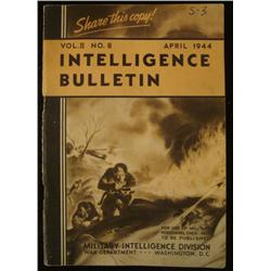 ORIGINAL S-3 1944 INTELLIGENCE BULLETIN BRIEFING BOOK