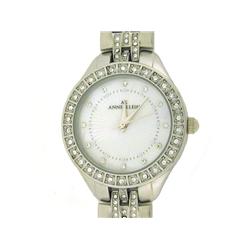 AK Anne Klein Silver-tone Bracelet Mother-of-pearl Dial Women's Watch