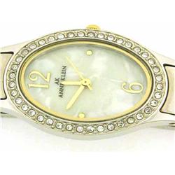 ANNE KLEIN TWO TONE OVAL SHAPED DRESS WATCH
