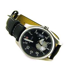 Wenger AeroGraph Vintage Men's Watch with Black and White Dial