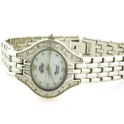 Jules Jurgensen 7886W - Women's Silver-Tone Diamond Accented Dress Watch