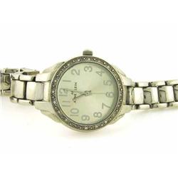 AK Anne Klein Crystal Collection Brushed Silver Dial Women's watch #10/8867SVSV