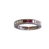 Image 2 : Eternity Ring with Diamonds and Ruby