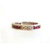 Image 4 : Eternity Ring with Diamonds and Ruby