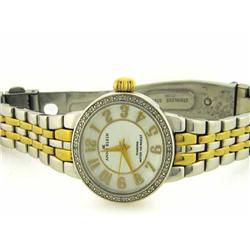AK Anne Klein #10-8893MPTT Women's Genuine Diamond Collection Bracelet Watch