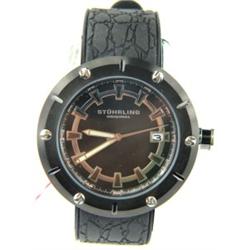 Stuhrling Stainless Steel Rubber Strap Watch