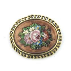 14K Yellow Gold, Enamel Pin