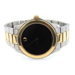 Movado Stainless Steel & Gold Plated Watch