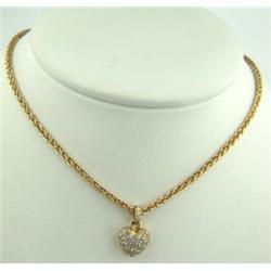 Cartier 18K Yellow Gold Heart Pendant Necklace