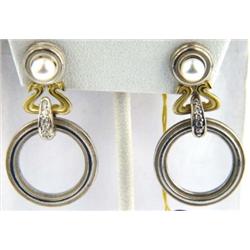 Slane & Slane 18K Gold&Silver Diamond Earring