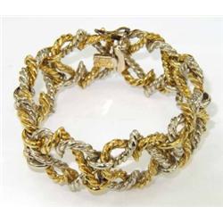Tiffany & Co 18K (Yellow & White) Gold Bracelet