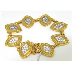 Gurhan 24K Yellow Gold Diamond Bracelet